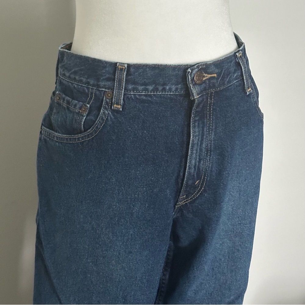 Levi Strauss Signature Relaxed Fit Dark Wash Jeans Size 12 Women’s - Picture 6 of 6
